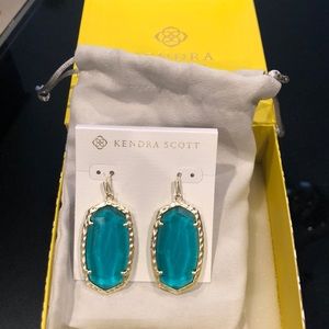 Brand new aqua Kendra Scott earrings